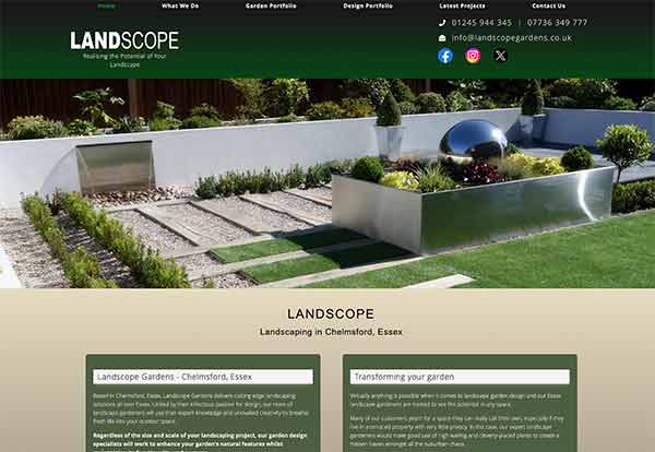 Landscope Gardening by Chelmer Web Design